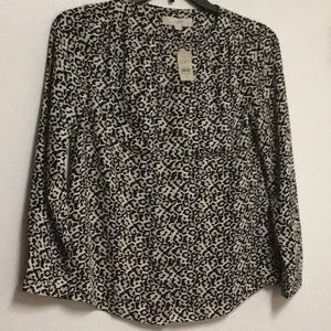 Ann Taylor LOFT animal print blouse NWT